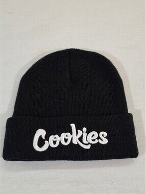 Cookies black knit beanie